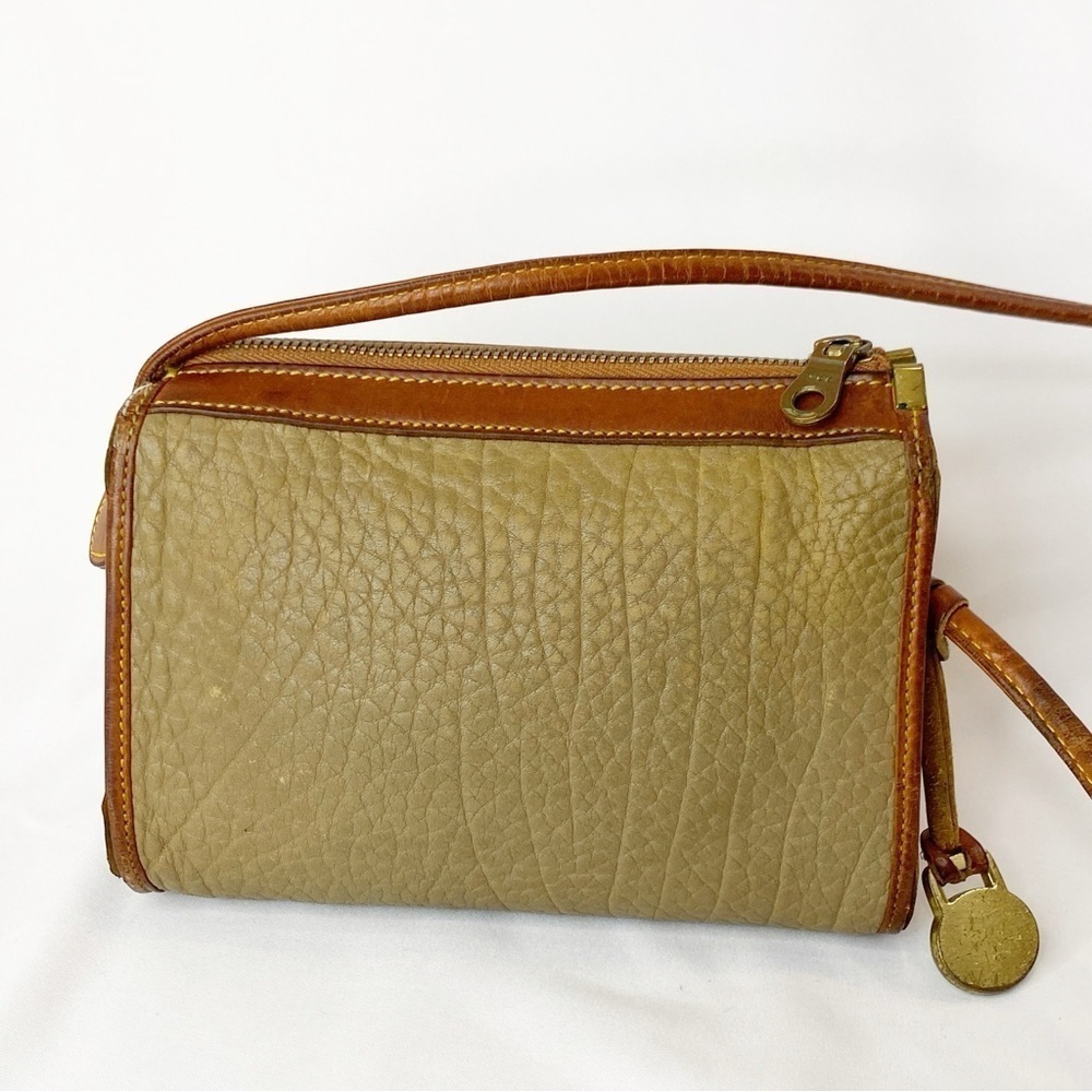 Vintage 80/90s Y2K Dooney & Bourke Leather Calfskin Mini Zip Top Cross Body Bag - Picture 3 of 16